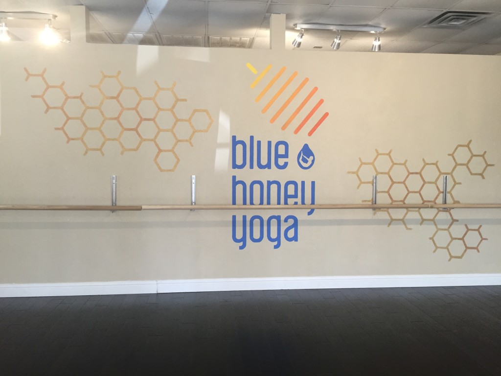 The barre at Blue Honey Yoga & Fitness